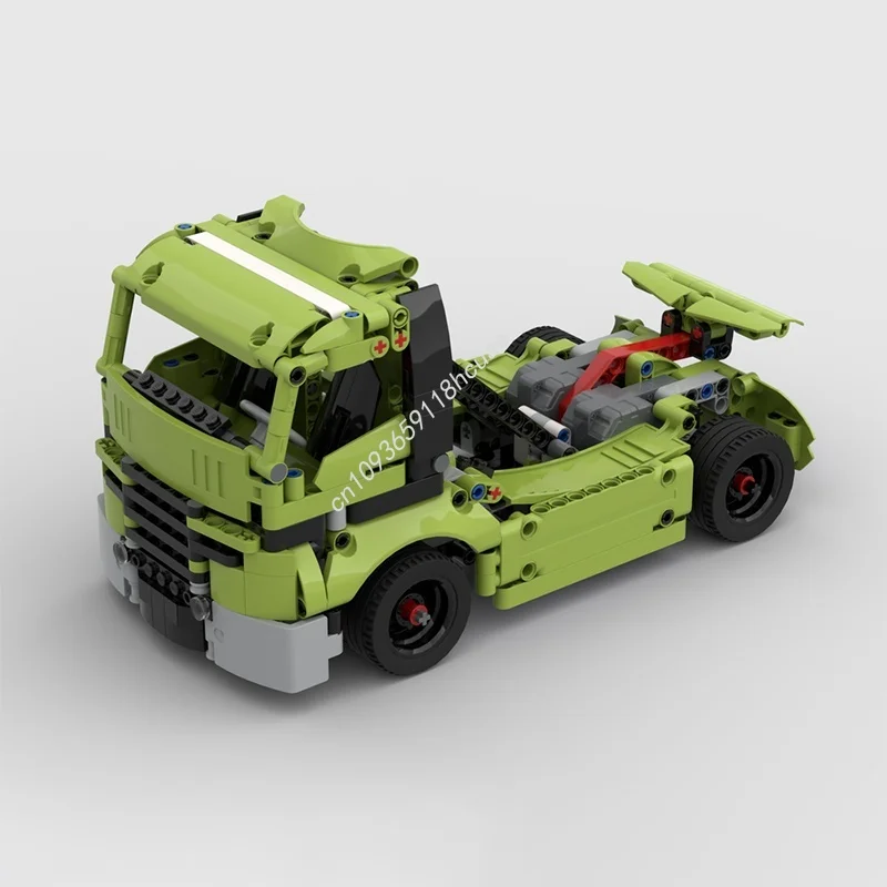 467 個 MOC レーストラックテクニカルモデルビルディングブロック建設組み立てクリスマスギフト DIY アイデア教育レンガのおもちゃ子供