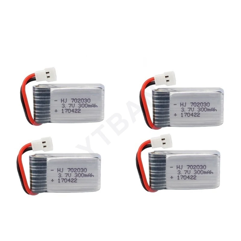 Akumulator Lipo 3,7 V 300 mAh do U816 F180 E55 FQ777 H107 X11C Akumulatory do zdalnie sterowanych samolotów bezzałogowych UAV Batteria RC Palne — zdjęcie produktu 3