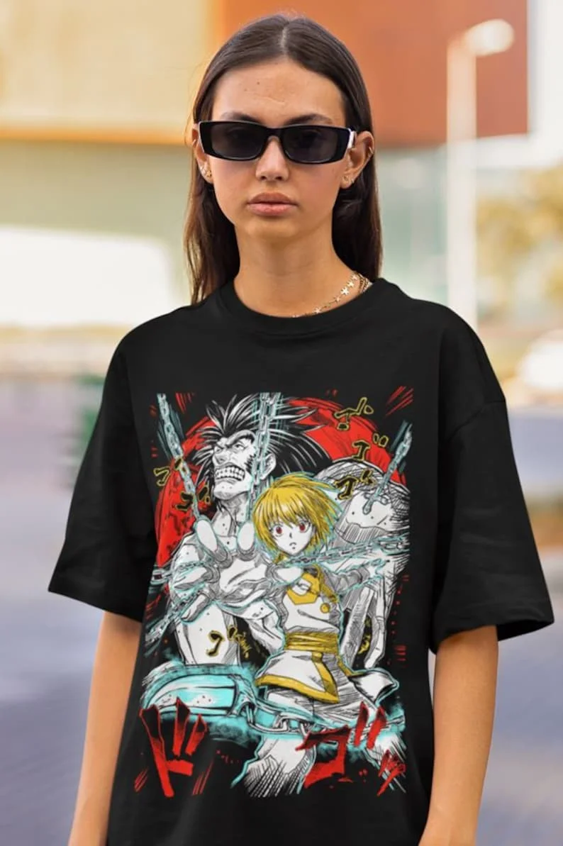 Kurapika T-shirt Hisoka Gon Hunter x Hunter Manga HXH Anime Gift Shirt