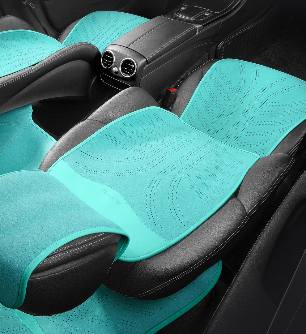 Leder-Autositzbezüge Luxus-Sitzpolster für BMW E60 X5 E70 E46 E36 Audi A4 B8 Golf 5 Opel Corsa d Cupra Formentor – Detail 6