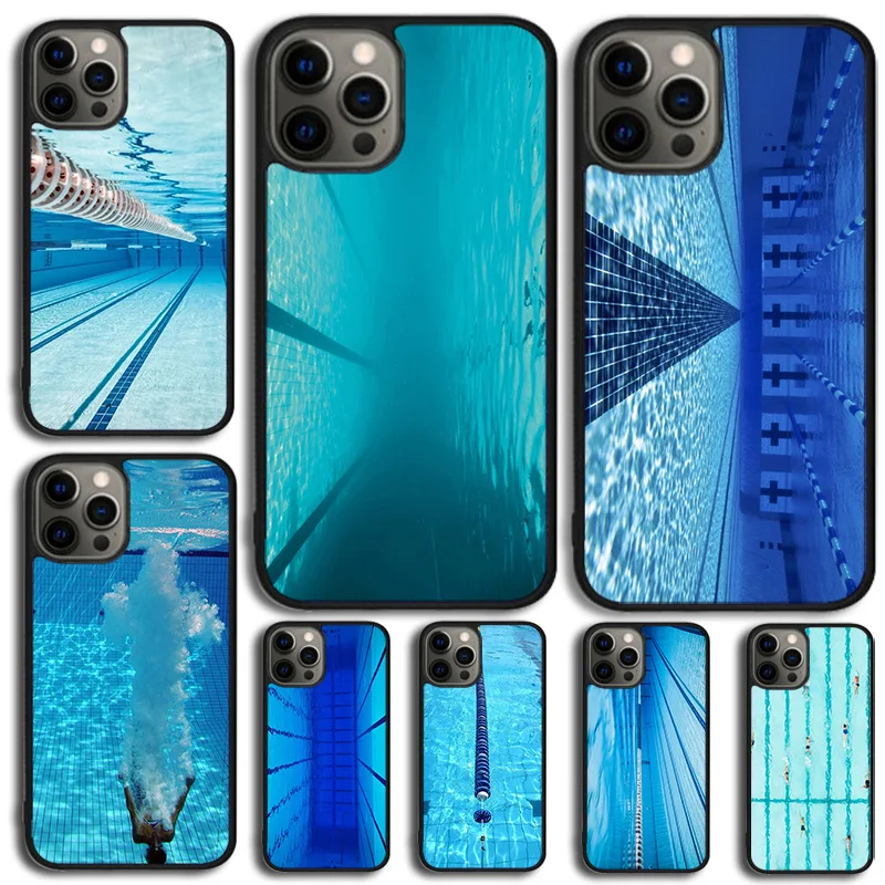 Swimming Pool Water Phone Case For Samsung Galaxy S10 S22 S23 S24 Note 10 20 Lite S20 Plus S21 Ultra Back Cover