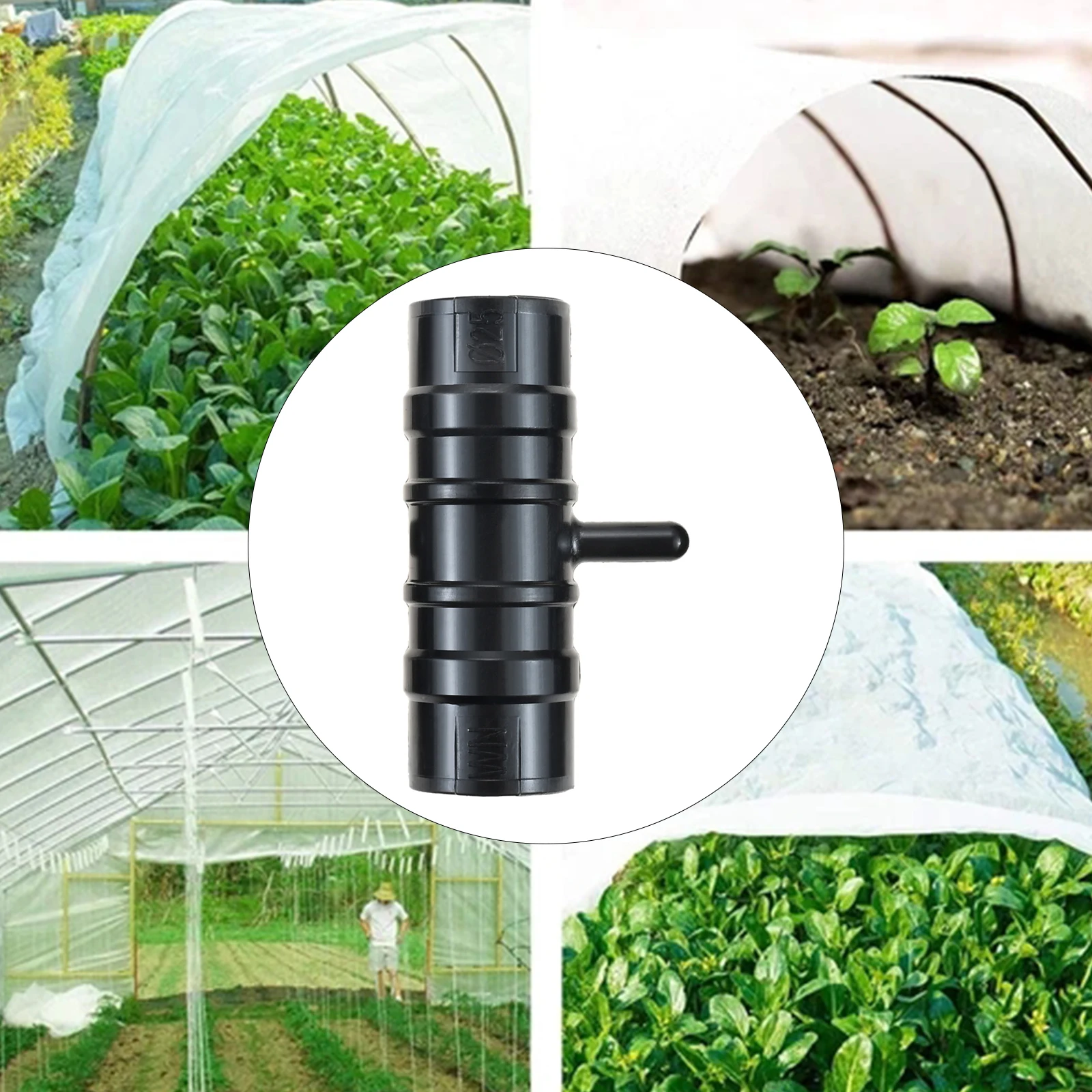 20Pcs Garden Buildings Tube Clips Greenhouse Frame Pipe Fixed Clamp Shade Film Net Sails Fastened Connectors Home Garden Tools