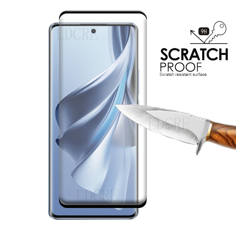 4-in-1 For OPPO Reno 10 5G Glass Reno 10 5G Tempered Glass Full Cover Curved Protective Screen Protetor Reno 10 Pro 5G Len Glass