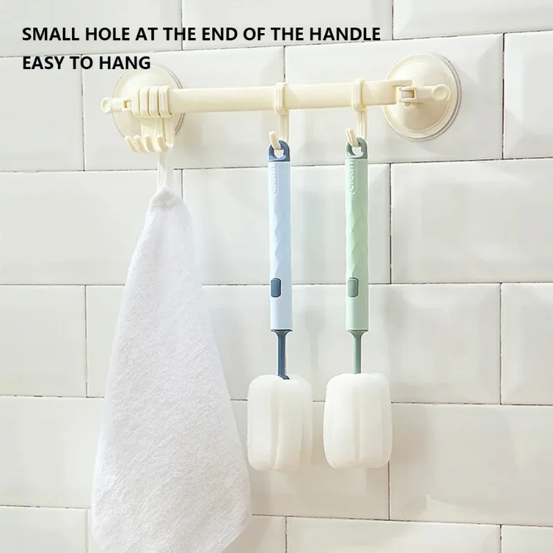 Glass Water Bottle Cleaner Brush Removable Cups Washing Brush With Long Handle Cleaning Brushes Household Kitchen Cleaning Tools