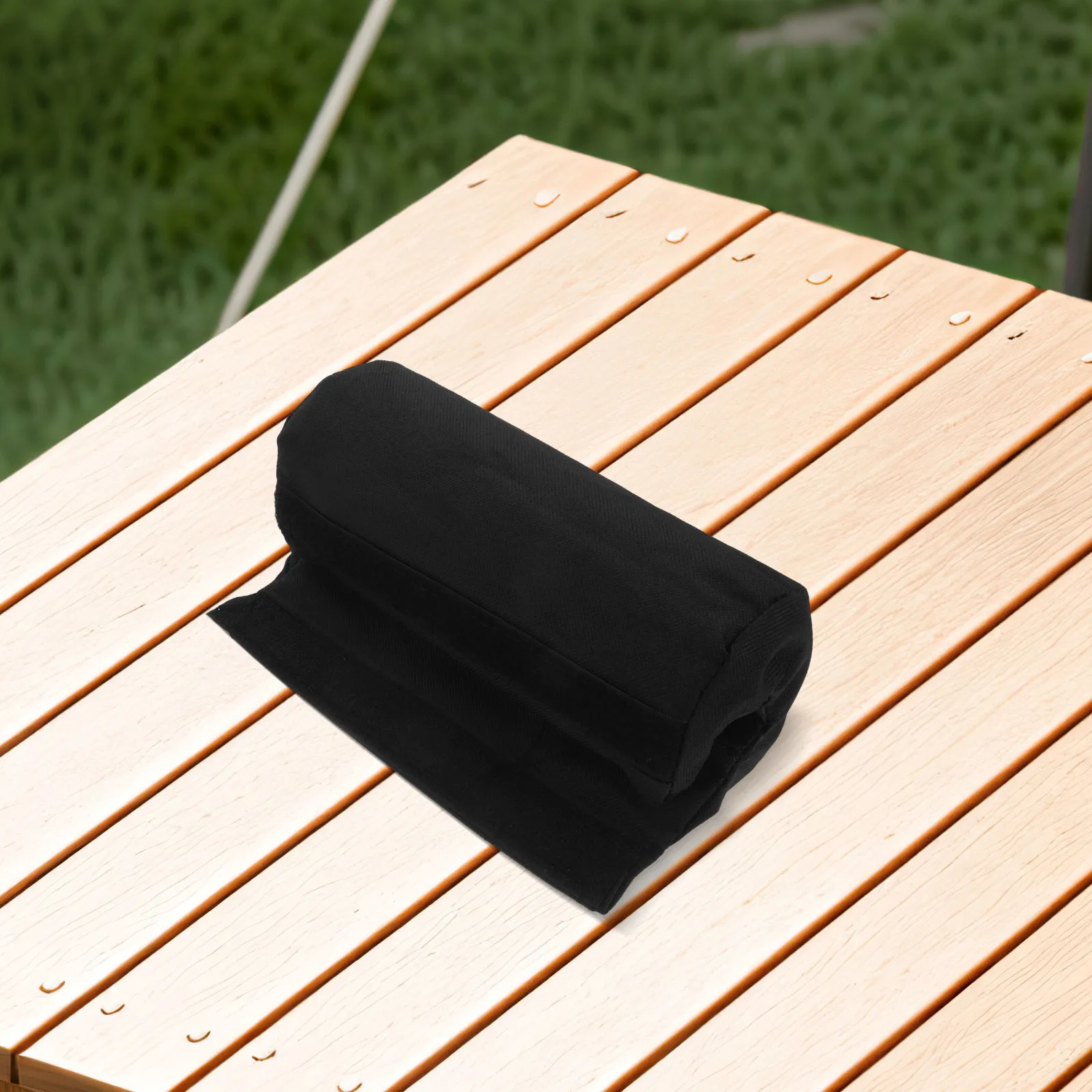 1Pair Folding Patio Chair Footrest Cushion Outdoor Lounge Lawn Leg Rest Comfortable Non-Slip Waterproof Foot Pad view 6