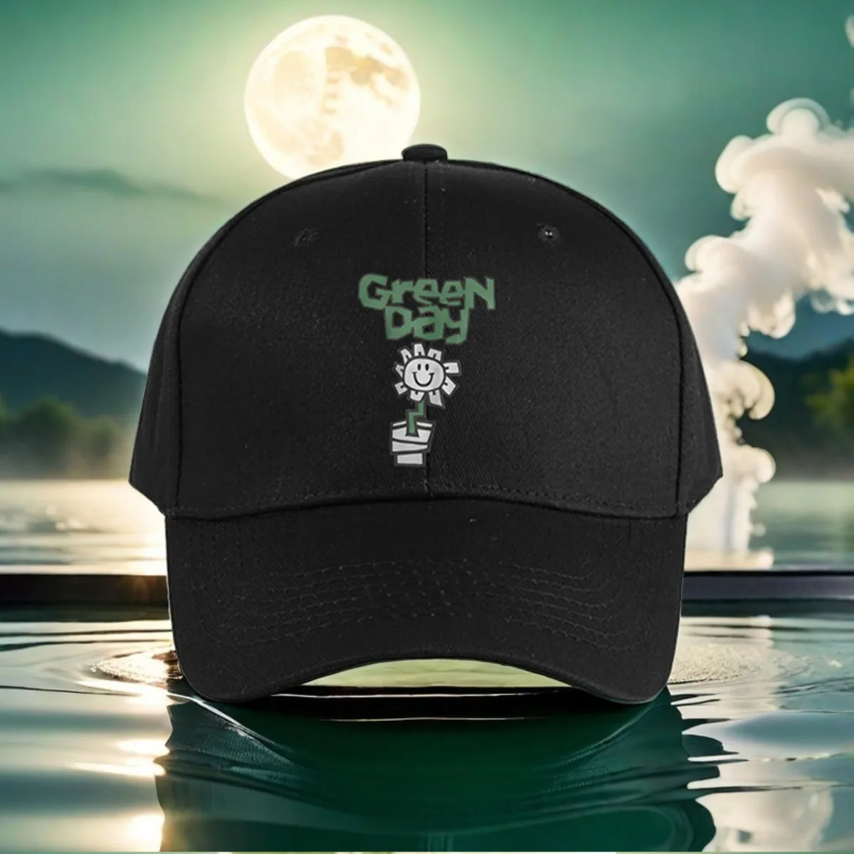 

GREEN DAY Patterned Trucker Cap - Stylish adjustable unisex baseball cap for outdoor activities, hiking, running and casual