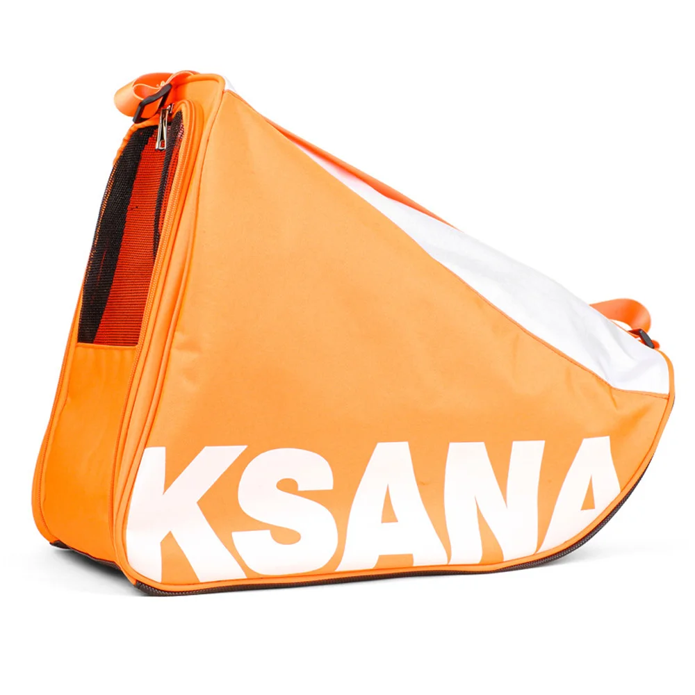 

Orange Skating Shoes Storage Bag Ice Skates Roller Skates Sports Pack Outdoor Triangle Shoes Bag AVA326
