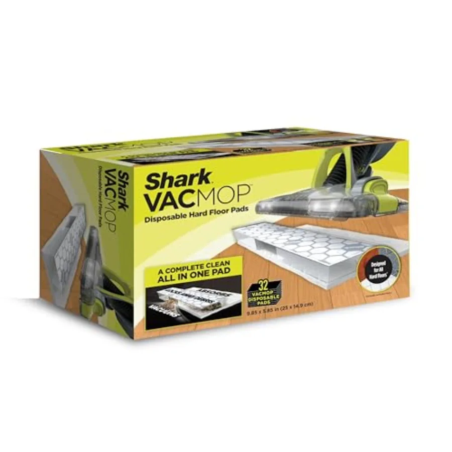 VACMOP Disposable Hard Floor Pad Refills, Compatible with VM252 and VM180, No-Touch Disposal, for use on All Sealed Floors - St