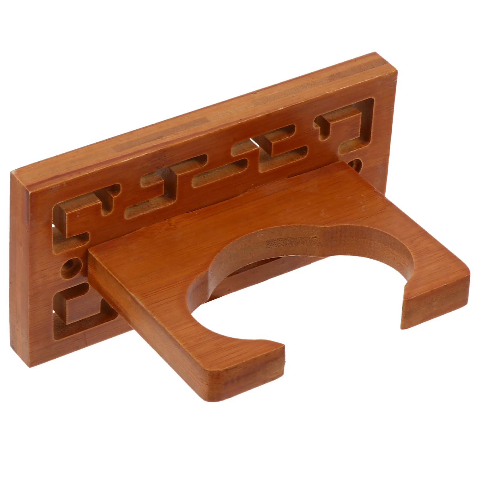 

1Pcs Wall-Mounted Cucurbit Flute Rack Wooden Holder Durable Storage Shelf Easy Installation Space-Saving Display