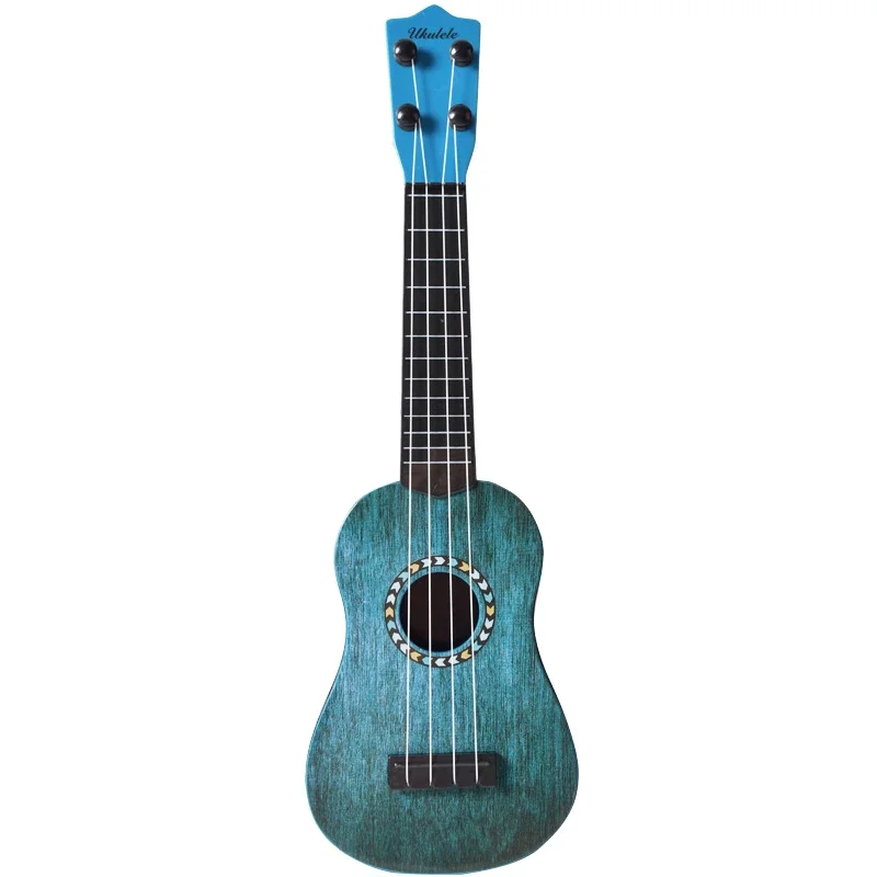 Mini 17 Inch Portable Children Ukulele Guitar Musical Instrument Kids Educational Toys 4 Strings Piano For Beginner Basic Player