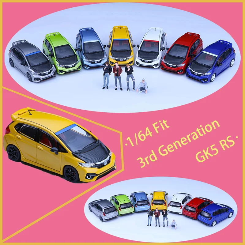 

Pre-sale 1/64 Fit 3rd Generation GK5 RS Alloy Car Model Adult Classic Collection Display Gift Souvenir Boy Toy
