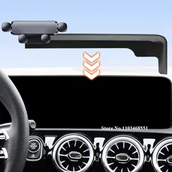 For Mercedes Benz A Class GLA CLA GLB EQB 2024 2023 2021-2017 Car Navigation Screen Phone Holder Bracket Base Wireless Charger