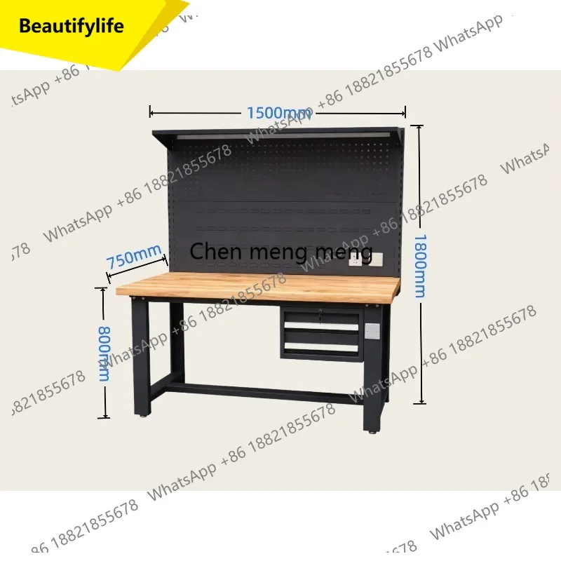 A55 Industrial Modular Tool Cabinet Workstation Combination With Pegboard LED Light For Garage Storage Organization