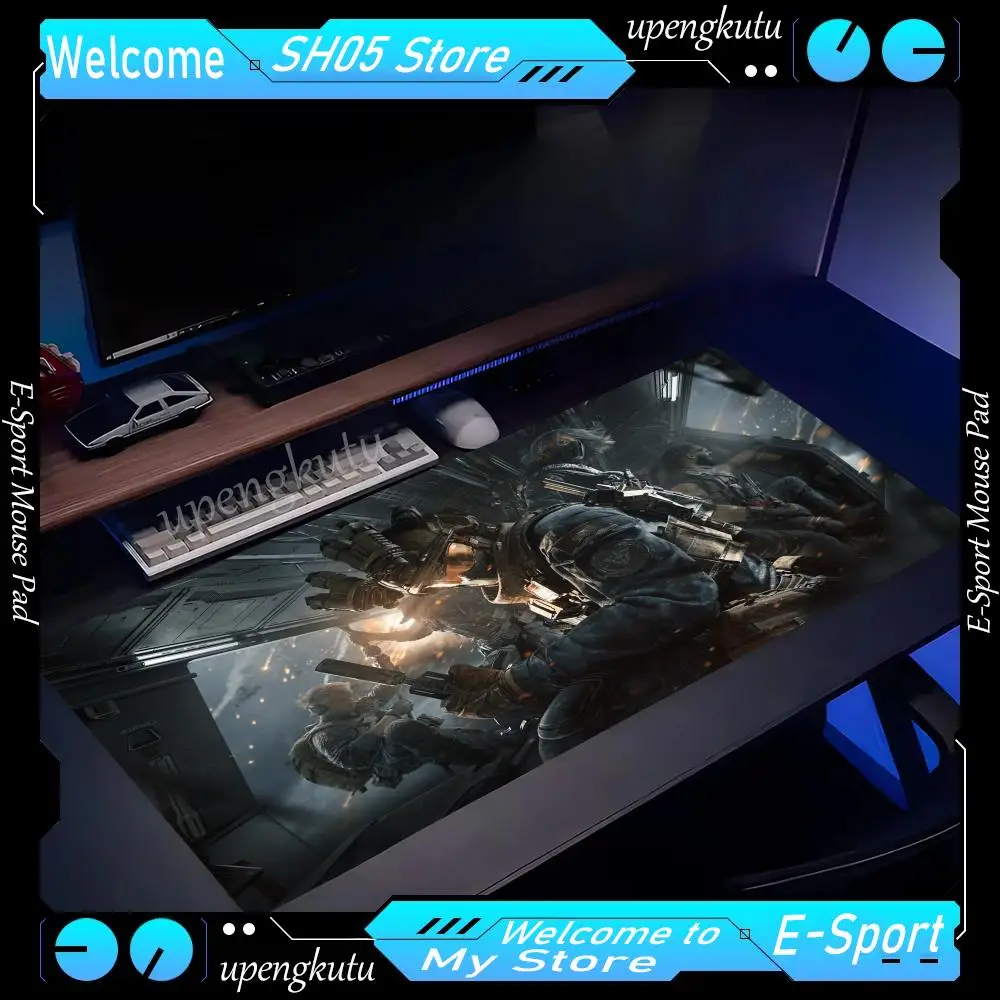 Game Delta Force Mouse Pad Protector Office Gaming Accessories Laptop Gamer Cabinet Non Slip Large XXL 1200x600mm