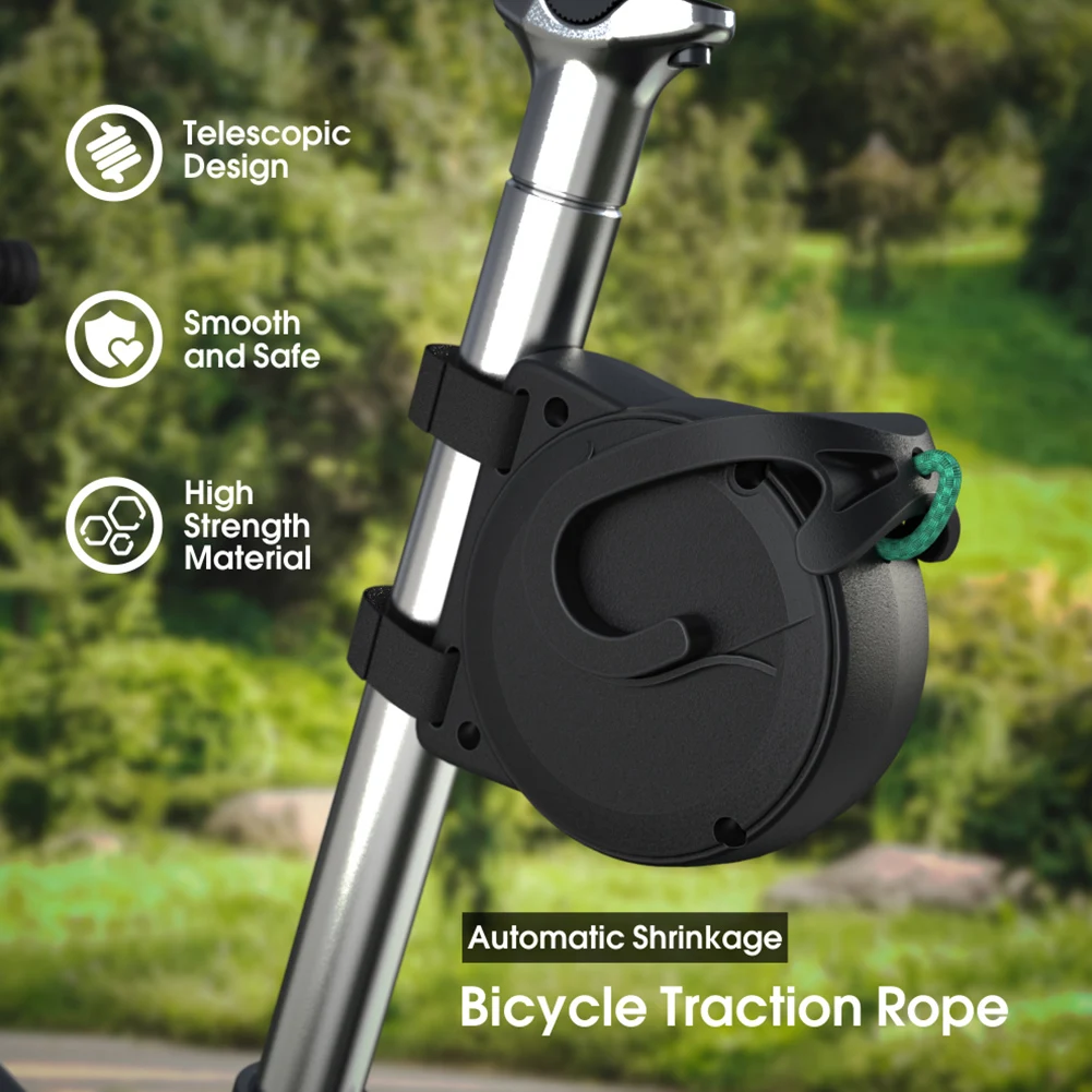 Retractable Bicycle Tow Rope Bicycle Traction Rope Adjustable Bicycle Pull Traction Strap Bike Trailer Rope Cycling Accessories