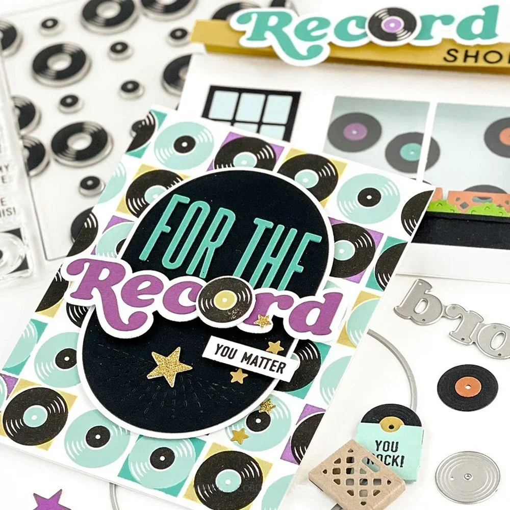 Fashion Window Shoppe Box Silicone Stamps and Cutting Die Set Art Record Die For DIY Scrapbook Paper Cards Embossed Craft DieNew