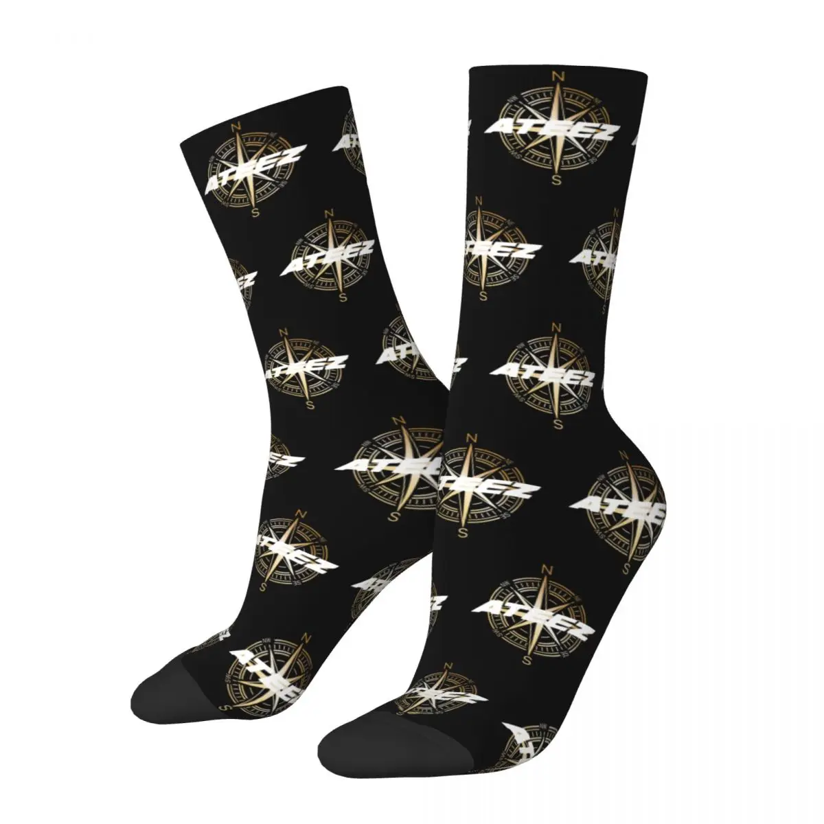 Male Men Socks Harajuku 2025 Ateez World Tour Towards The Light Sock Korean Kpop Graphic Women Sock Spring Summer Autumn Winter