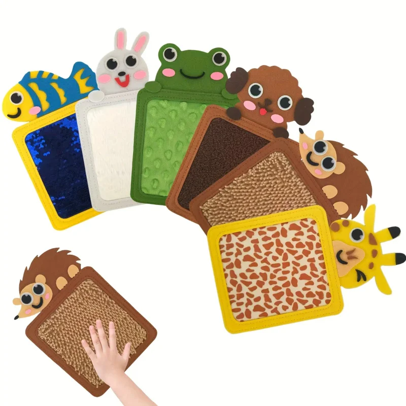 

Animal Texture Touchpad，Fun Sensory Exploration Toys，Suitable for early movement and cognition，Learning，Touch Toy