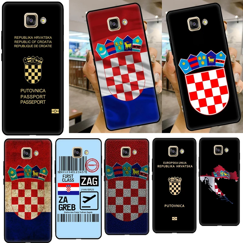 Croatia Flag Case For Samsung Galaxy J4 J6 Plus J3 J5 J7 2016 A3 A5 2017 A9 J8 A6 A8 Plus 2018 Cover