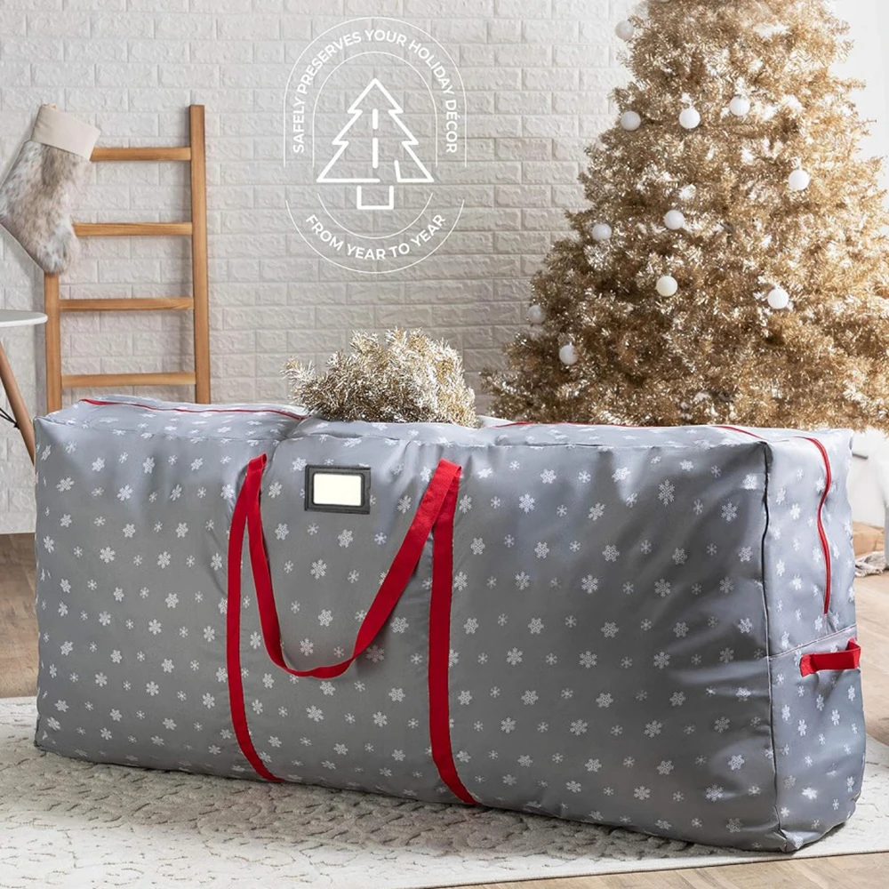 

Foldable Christmas Tree Storage Bag Oxford Cloth Bag Xmas Decoration Wreath For Storing Christmas Garland Home Organization Bag