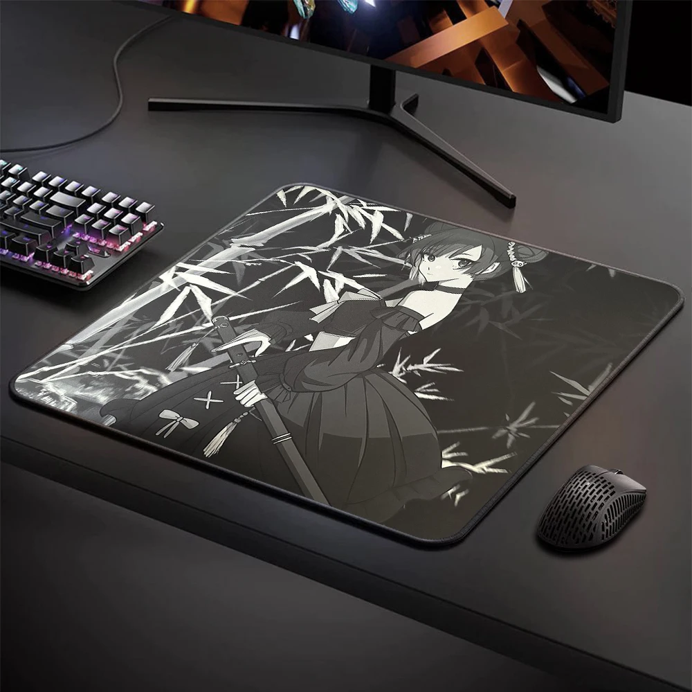 

Balance Computer Keyboard Mouse Pad Anime Girls Locking Edge Premium Gaming Mousepad 45x40CM Professional E-Sports Mouse Mat