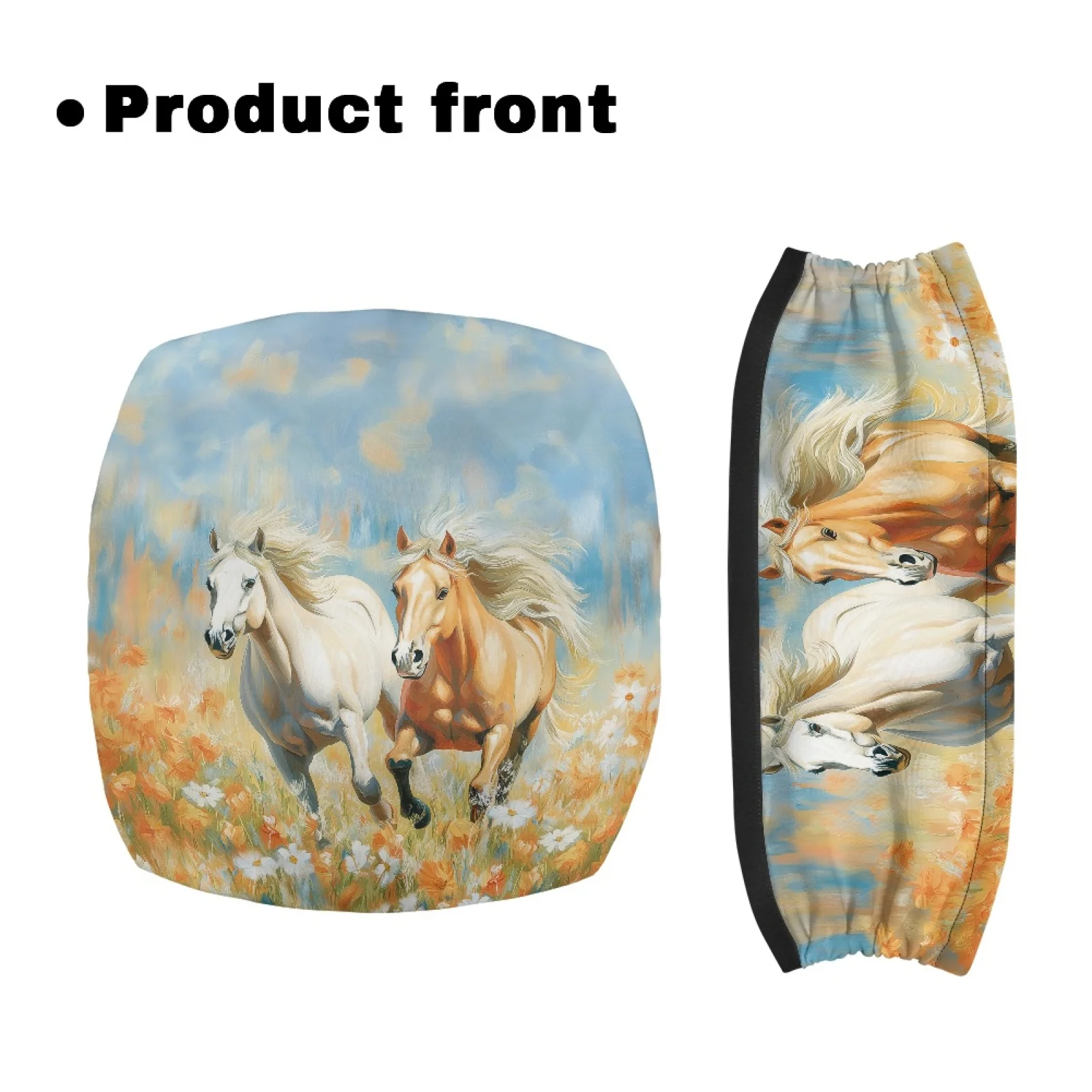 Coloranimal Horse and Floral 2PCS Walker Seat Set for Ladies Walker Seat Cushion New Arrival