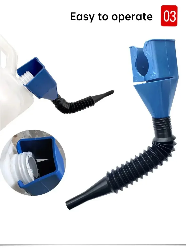 Plastic Car Motorcycle Refueling Gasoline Engine Oil Funnel Filter Conveying Tool Oil Change Funnel Accessories