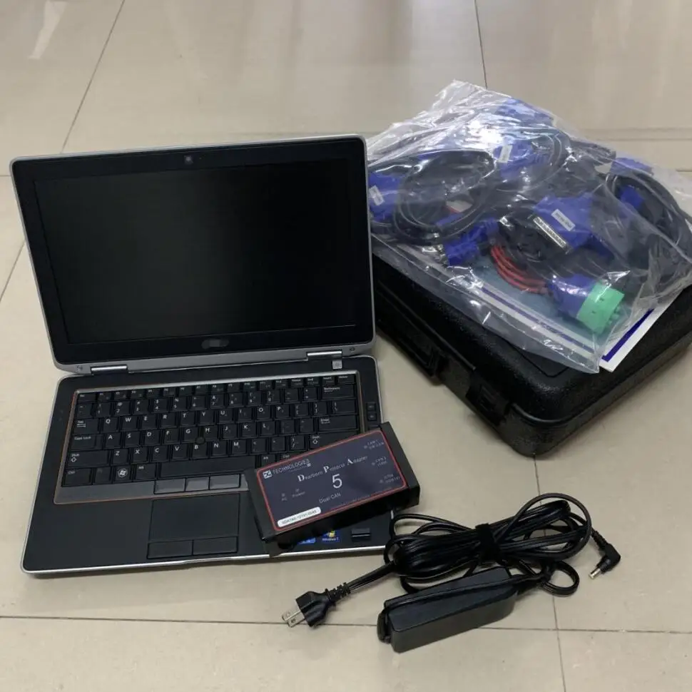 DPA5 heavy Truck Diagnostic Tool for Dearborn Protocol Adapter 5 with e6420 laptop Softwares Installed Well Ready Use