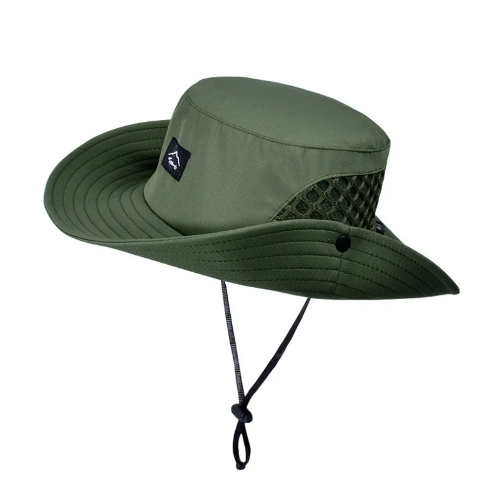 

New Trendy Bucket Hat Anti-Sun Adjustable Sunscreen Hat Breathable Waterproof Beach Hat Gift