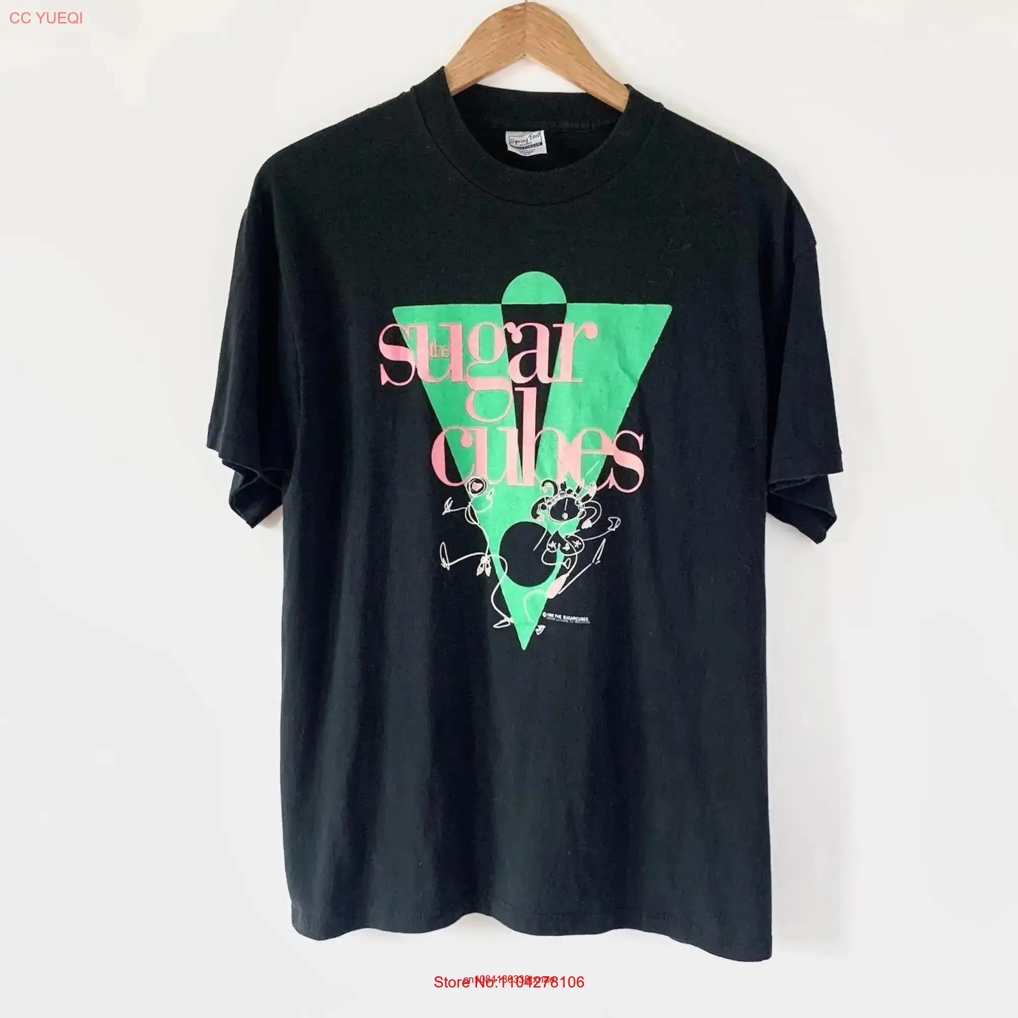 1988 Sugarcubes Vintage Tour Band T Shirt 80s 1980s Bjork long or short sleeves