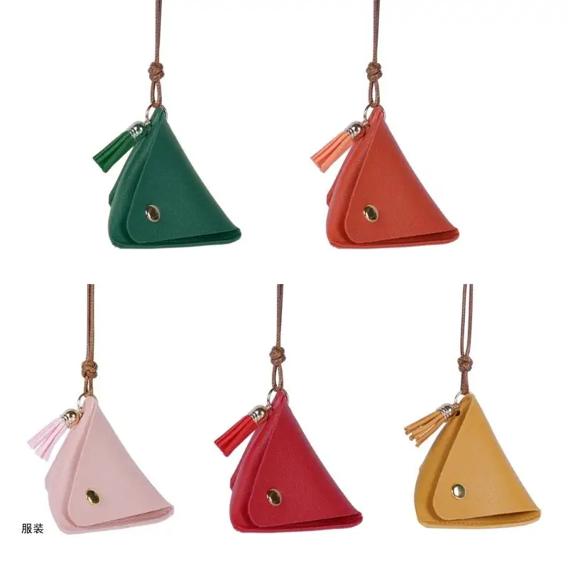

D0UD Leather Purse for Women Girl Small Change Wallet Headphone Bag Coin Pocket