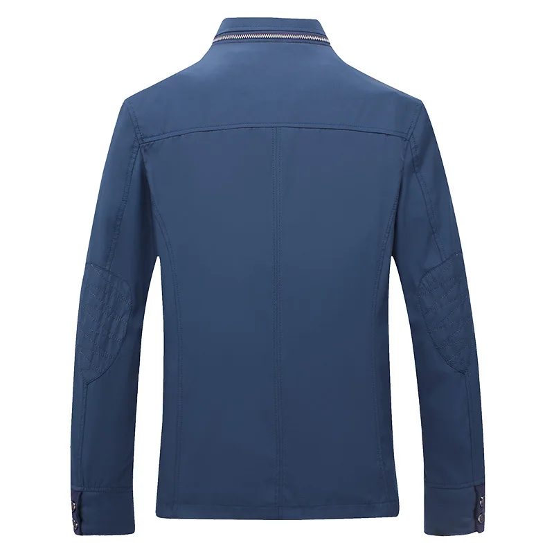 Men\'s Fashion Casual Boss High collar Jacket Middle-aged Men Winter Coat Male  Bomber Jacket Brand Clothing Plus size Jacket Men