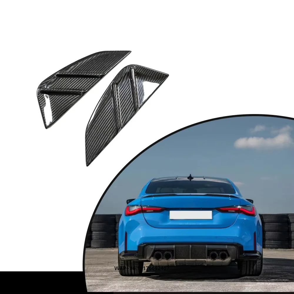 

Dry Carbon Fiber Front Fender Side Vent Cover Trim Fit for 2021-2023 forBMW G80 M3