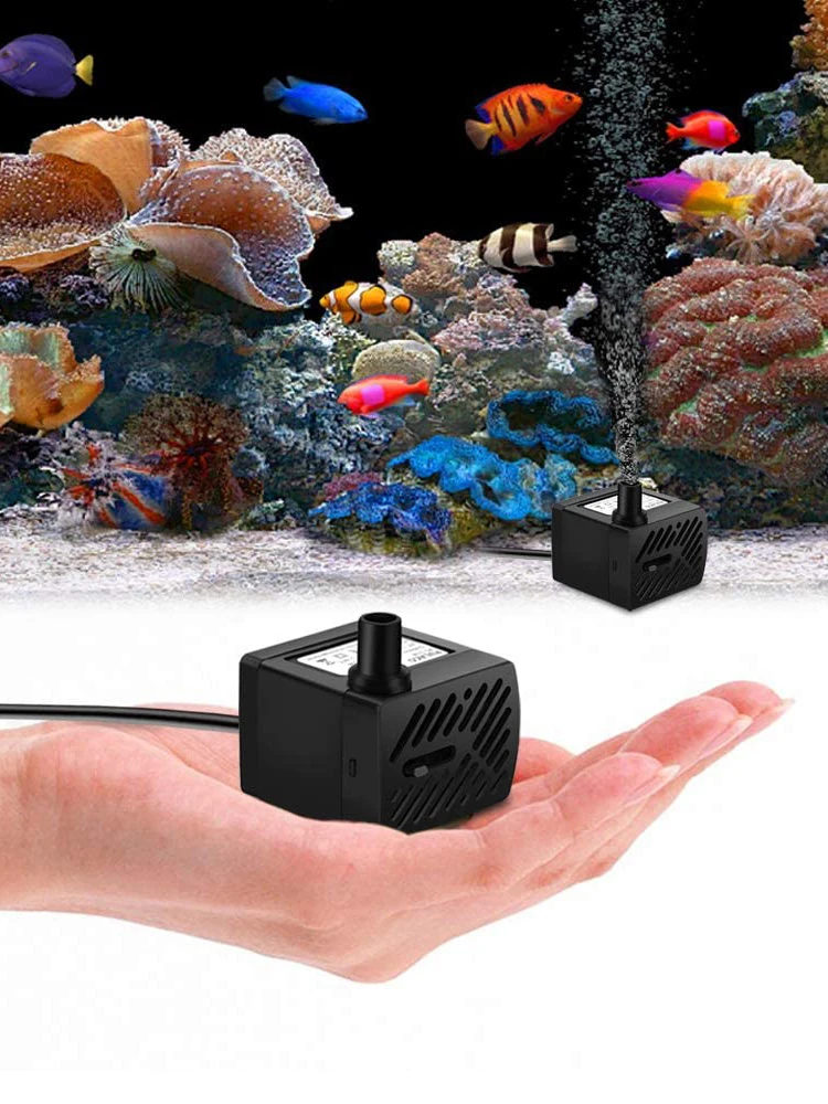 Pompe à Eau Ultra Silays euse de 3W et 220V SubSN, Appareil à Vagues pour Fontaine Hydroponique Précieuse de Poisson avec Prise UE, Puissance de 1.4m