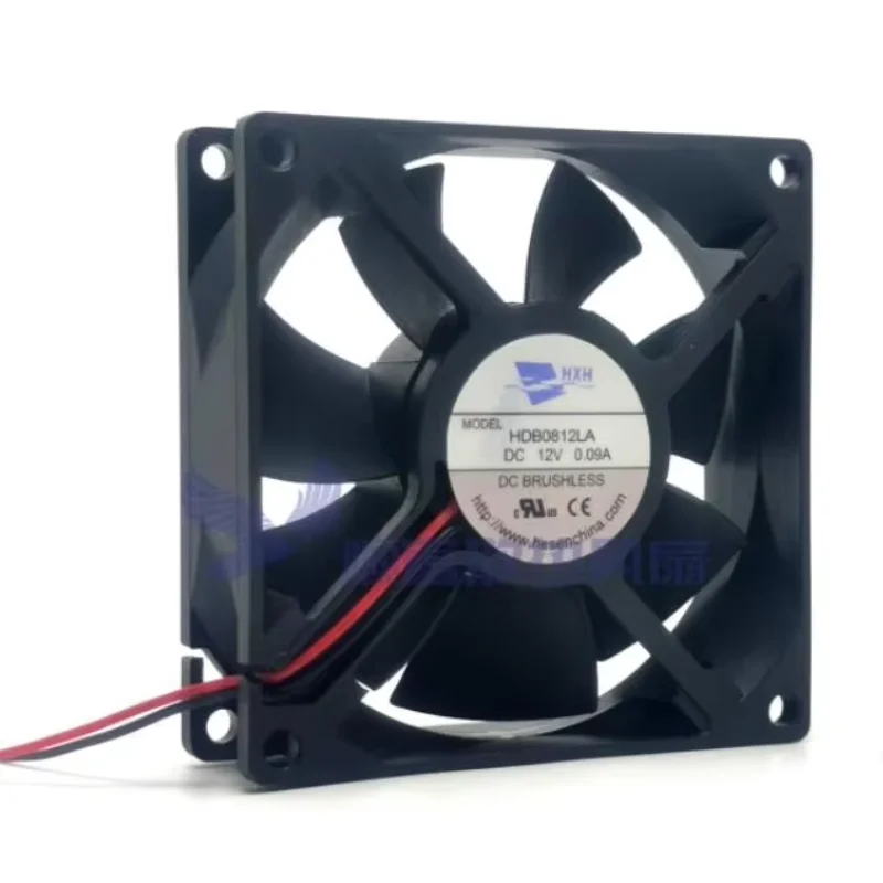 

Ltsf For HXH HDB0812LA DC 12V 0.09A 80x80x25mm 2-Wire Server Cooling Fan 8cm