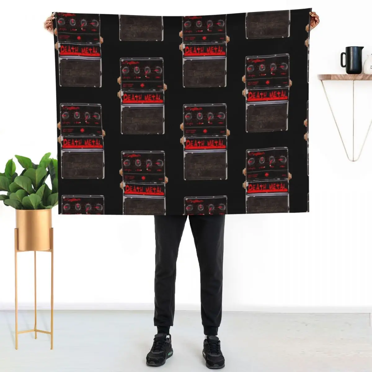 Digitech Death Metal Guitar Pedal vintage Throw Blanket Soft Home Decor Blanket for Couch Bedroom view 2