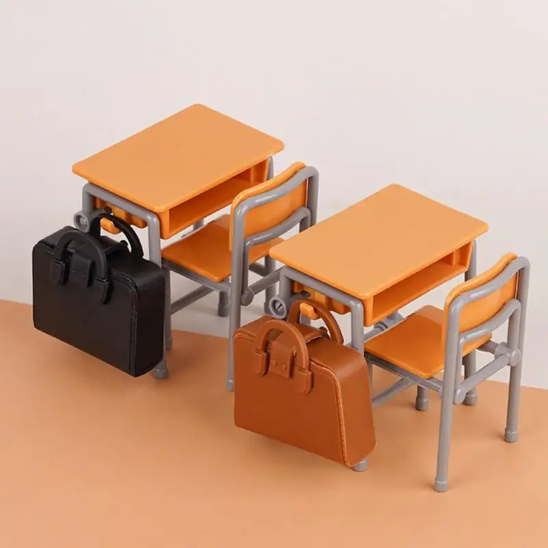 ドールハウスミニチュアアイテムドールハウス装飾教室ランドセルデスクモデル少年少女プレイルームロールプレイングゲーム