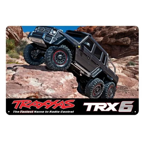 Metal Poster Rc Car Wall Decoration Tin Sign Plaque Trx6 Rock Crawler