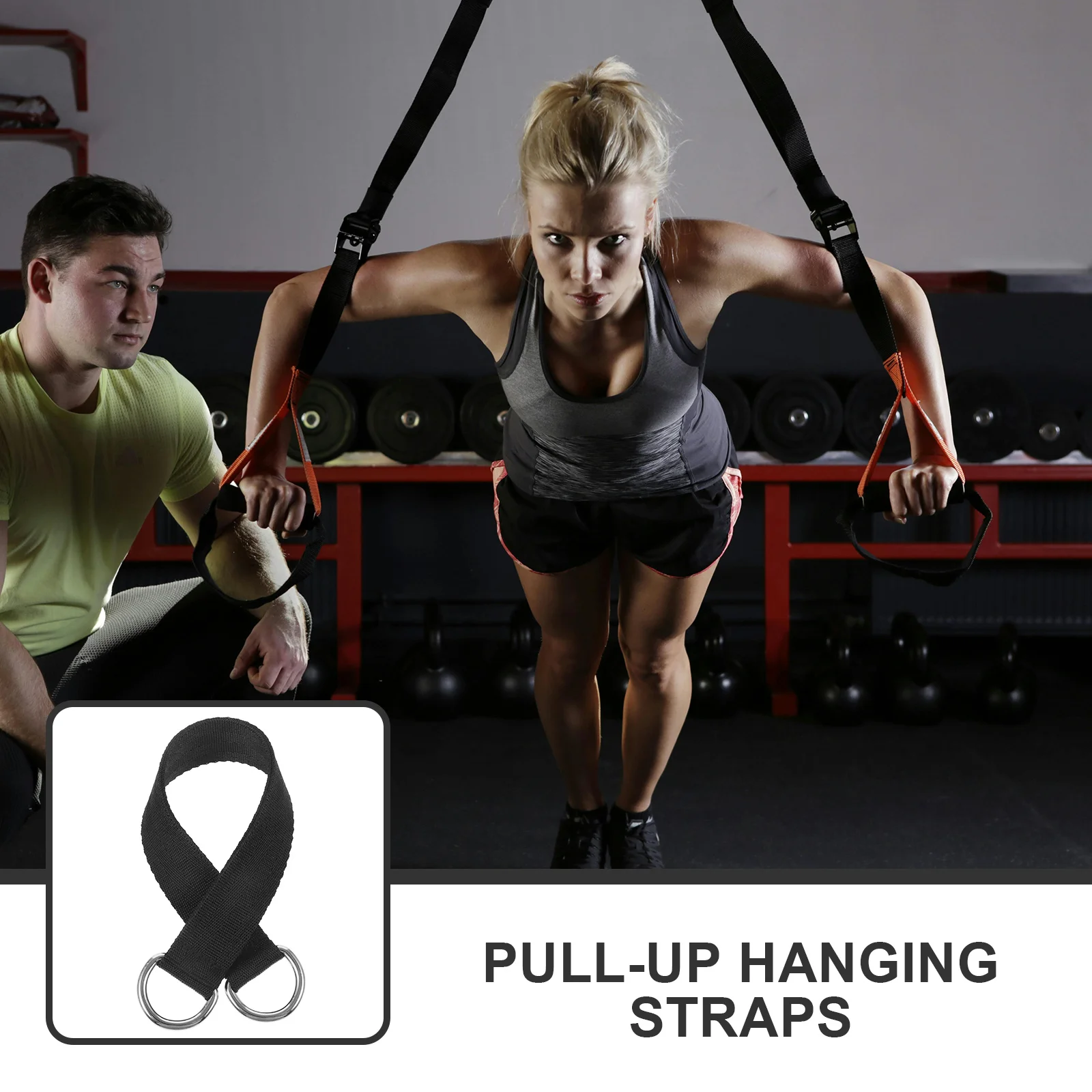 6 stuks veiligheidsgordelaccessoires professionele pull-up ophangriemen draagbare fitnessapparatuur voor krachttraining spierkracht