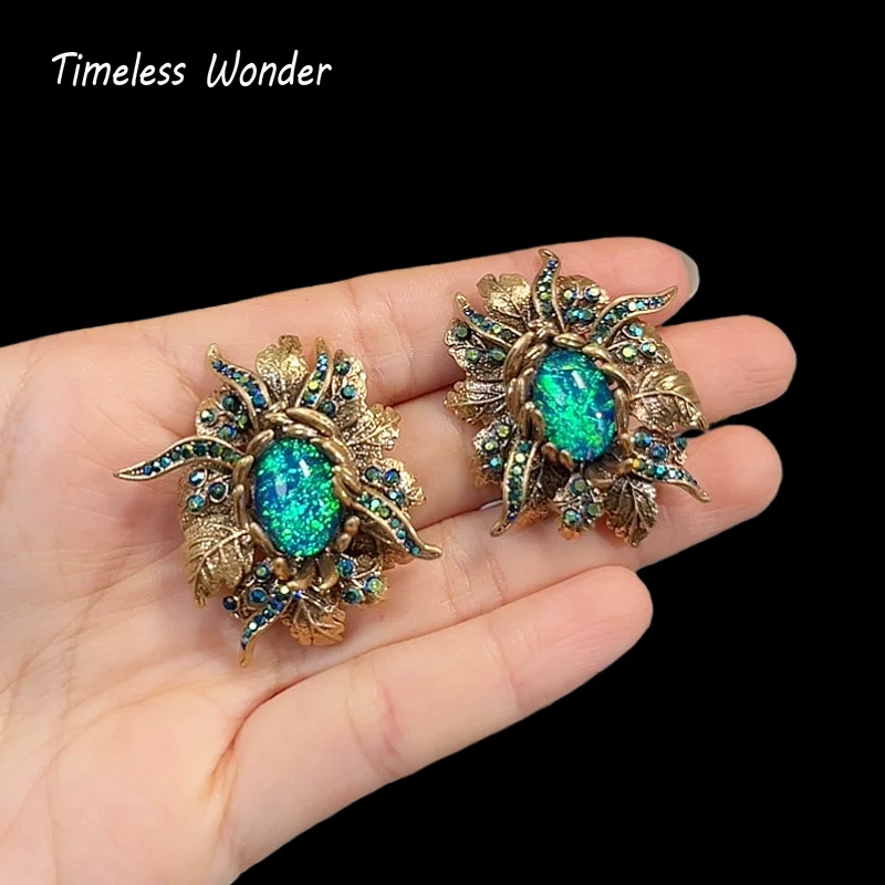 

Необычные серьги на пуговицах с цирконием и цветочным принтом для женщин, дизайнерские ювелирные изделия, милый подарок в стиле панк, редкий топ, стильный 3346