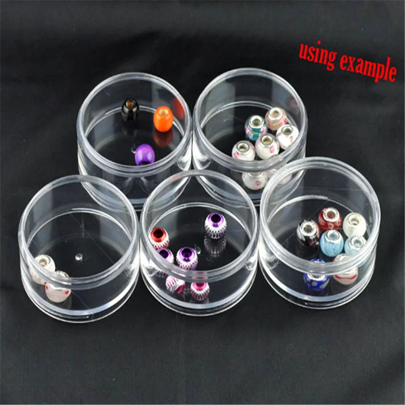 DoreenBeads Plastic Rectangle Acrylic Beads Display Storage Container Heart Clear W/Lid Organizer For Jewelry Case Box