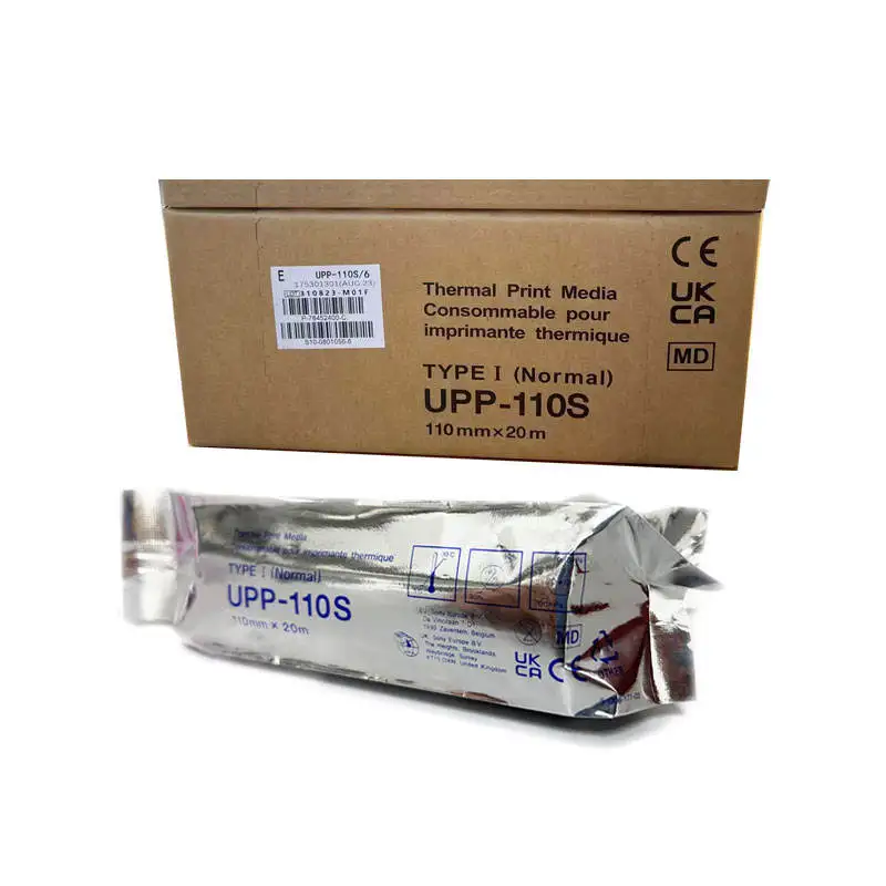 Imagem -04 - Rolo de Papel de Impressão Térmica Ultra-som Apto para Sony Up890 Up995md Up-d895 Up-897md Up-para Mitsubishi P91 10 Roll Upp110s