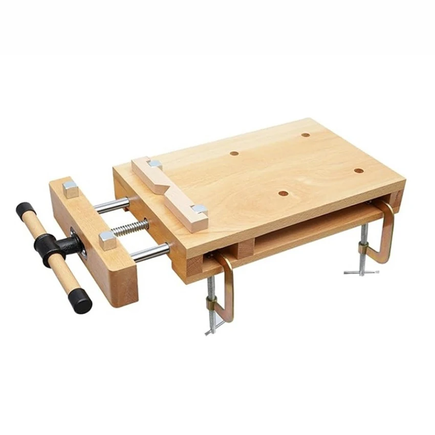woodworking-bench-wood-desktop-work-table-portable-hardwood-workbench-woodworking-workbench-with-clamping-and-g-fixtures-﻿