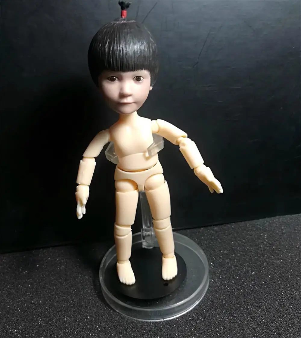 1/6th Vivid Doll Head Sculpture Carving Toys Model For 12