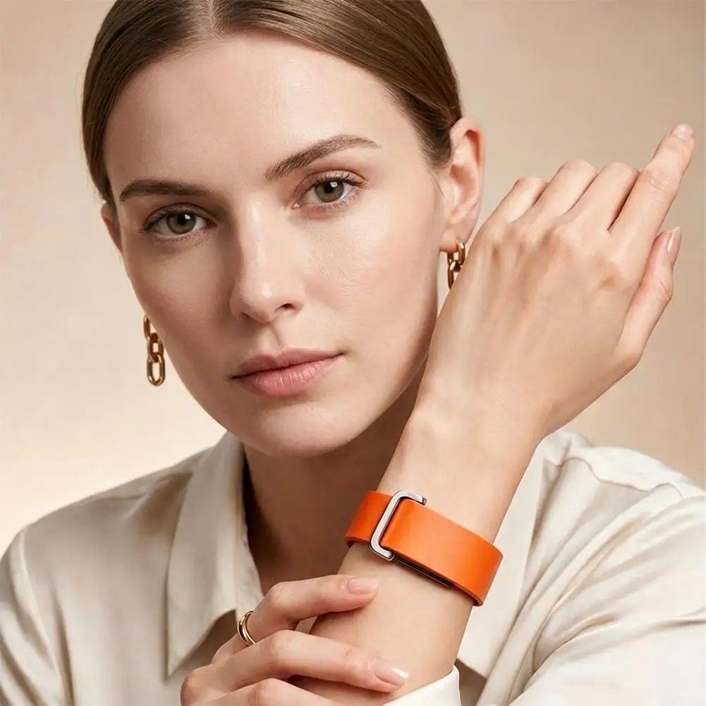 Lederarmband für Google Fitbit Air, leichtes Schlaufenarmband, Ersatz-Smartwatch-Gürtel – Detail 2