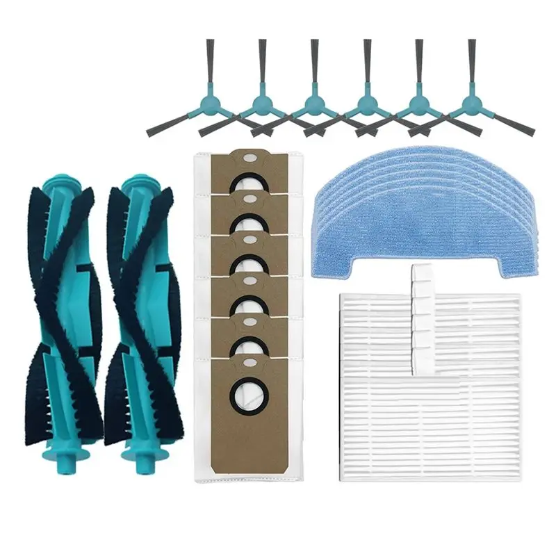 

ABRB-Аксессуары для пылесосов Midea S5 Plus / Conga 2299 Ultra Home X-Treme Genesis: мешок для пыли, HEPA-фильтр, роликовая и боковые щетки, насадка для влажной уборки