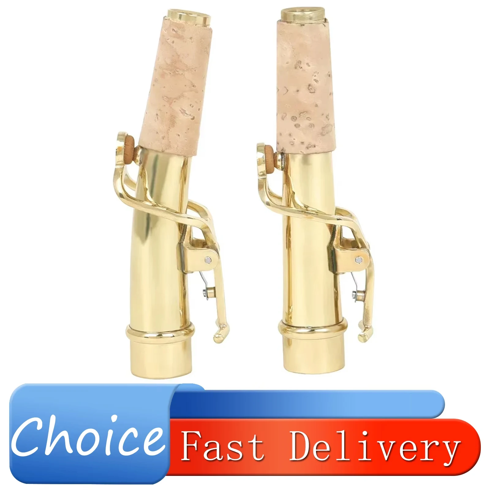 SLADE Soprano Straight Neck Saxophone Bent Neck Brass HK-3 Saxophone Mouthpiece With Cork Blade Brass Accessories