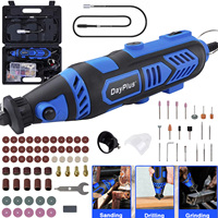 DayPlus 135W Rotary Tool Kit with 80pcs Accessories & Storage Case 6 Speeds Electric Drill Bits Tool for Crafting DIY Projects