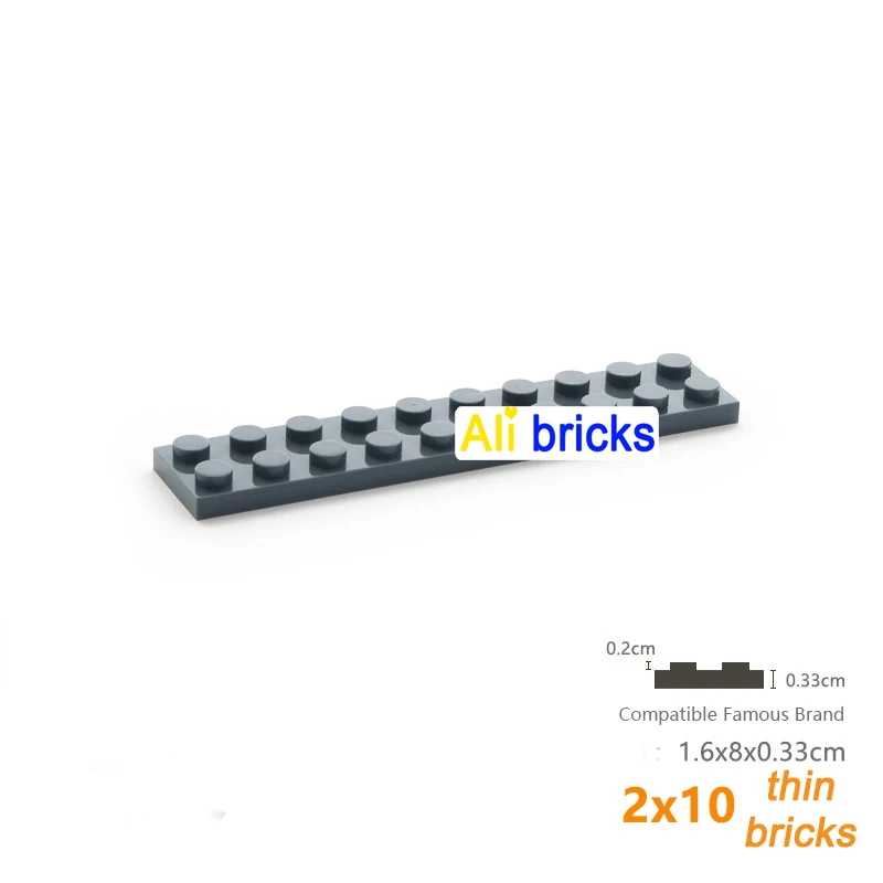 8pcs 3832 Plate 2x10 MOC Compatible Brick Parts Building Blocks Accessories Assemble Replaceble Changeover Particle DIY Kid Toy