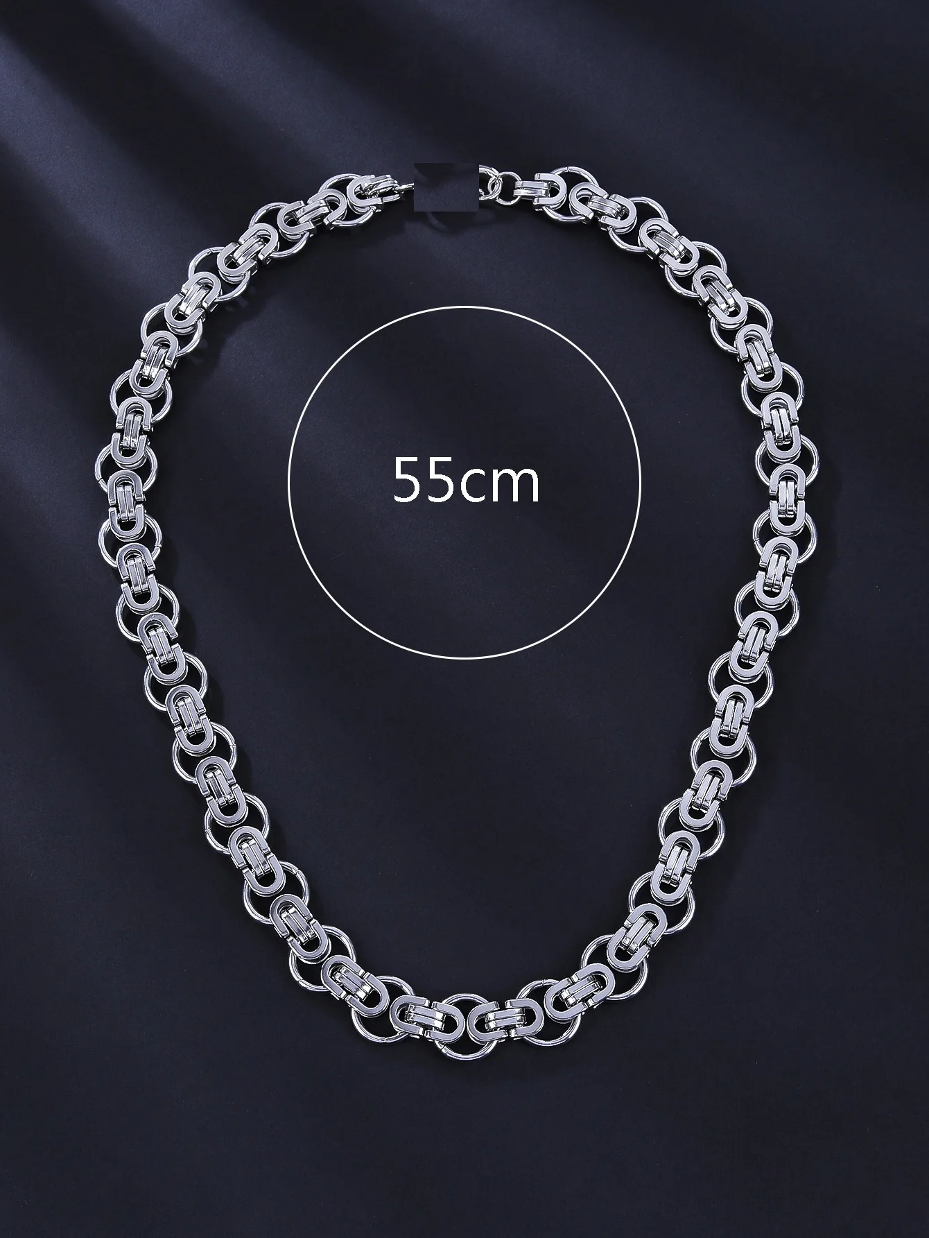 New 316L Stainless Steel Byzantine Emperor Chain Necklace for Men Women Choker Vintage Kpop Heavy Thick Jewelry No fading